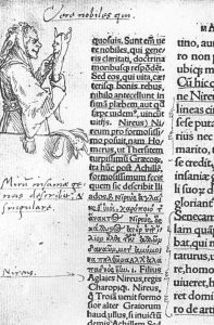 Lob der Torheit (Seite aus einen Exemplar aus dem Besitz von Erasmus)